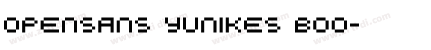 opensans yunikes Boo字体转换